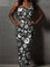 Black 1930s Floral Vintage Classic Dress 4