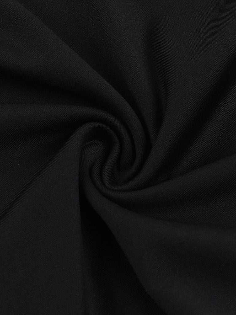 Black 1930s Halter Lace Bell-Bottom Jumpsuit — 1930s vintage charm for her modern wardrobe