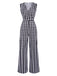 1930s Houndstooth VNeck Sleeveless Jumpsuit | 1930s | vintage romper, retro jumpsuit