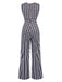 1930s Houndstooth VNeck Sleeveless Jumpsuit | 1930s | vintage romper, retro jumpsuit
