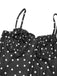 This Black 1930s Polka Dots Backless Mermaid Maxi Dress wraps her in 1930s elegance, one twirl at a time