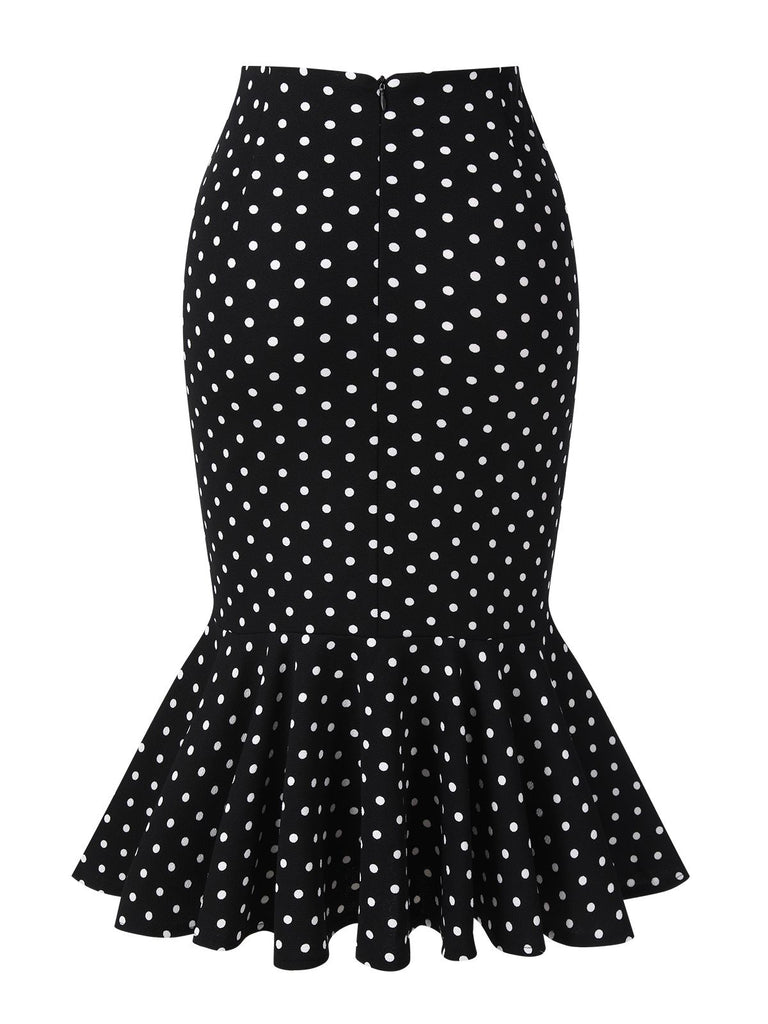 1930s Polka Dots Fishtail Skirt | 1930s | vintage skirt, retro style