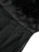 Black 1930s Solid 3D Feather Mesh Dress - vintage dress, retro fashion, classic black
