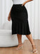 This Black 1930s Solid Fishtail Skirt spins 1930s stories with every step
