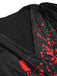 Black 1930s V-Neck Blood Handprint Fishtail Dress, vintage dress, retro fashion - perfect for women who love vintage and retro fashion