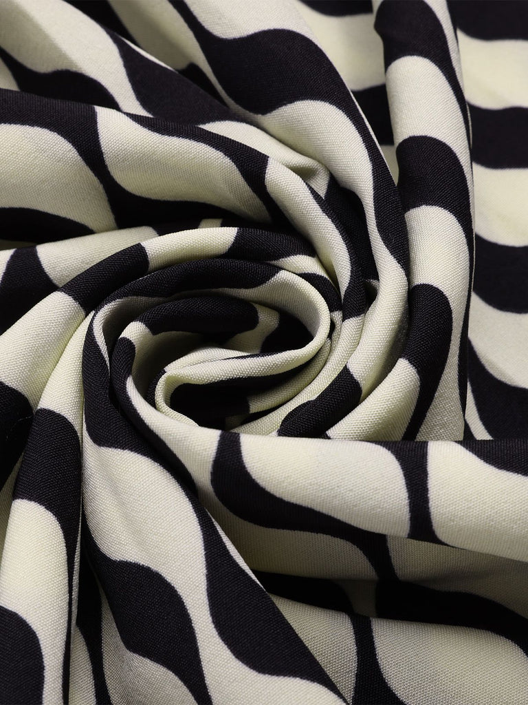 Black 1940s Balloon Sleeve Pleated Chevron Dress, vintage dress, retro fashion - perfect for women who love vintage and retro fashion