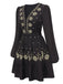 1940s Deep Embroide Floral Dress | 1940s | vintage dress, retro fashion