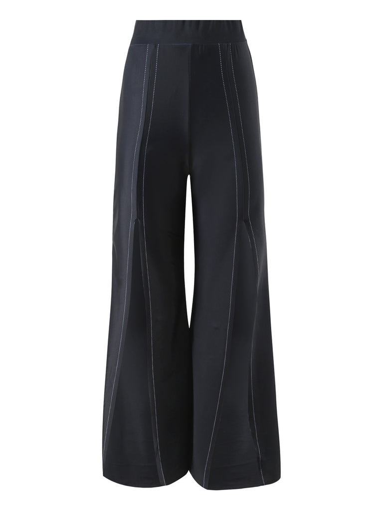 She walks in these Black 1940s Gothic Straps Pants and the world follows