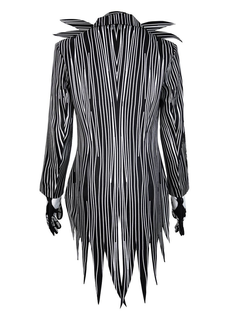 Black 1940s Jack Skellington Costume Suit - vintage fashion, retro style, classic black