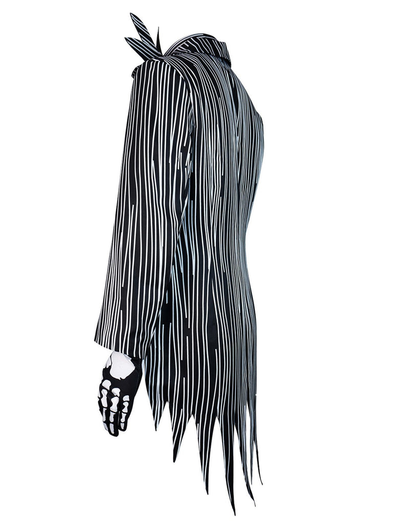Black 1940s Jack Skellington Costume Suit - vintage fashion, retro style, classic black