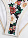 Black 1940s Strap Bow Floral Swimsuit & Cove-Up — 1940s poolside glamour meets sun-drenched confidence