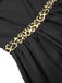 Black 1950s Boat Neck Leopard Patchwork Dress — a 1950s silhouette that turns sidewalks into runways