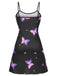 Black 1950s Butterfly Suspender Sleepwear, vintage fashion, retro style - perfect for women who love vintage and retro fashion
