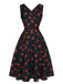 Black 1950s Cherry Sleeveless Dress — a 1950s silhouette that turns sidewalks into runways