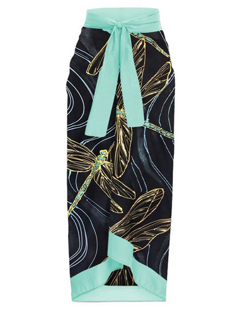 Black 1950s Dragonfly Lace-up Swimsuit & Cover-up: timeless style reimagined