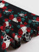 Black 1950s Halloween Skull Roses Halter Dress - vintage dress, retro fashion, rockabilly