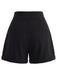 Black 1950s Ruffle Shorts 8