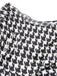 Black 1950s Houndstooth Short Sleeve Belted Dress: timeless style reimagined