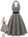 [Pre-Sale] Bbww 1950s Plaid Floral V Neck Dress 2