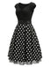 [Pre-Sale] Black 1950s Mesh Vintage Classic Dress 4