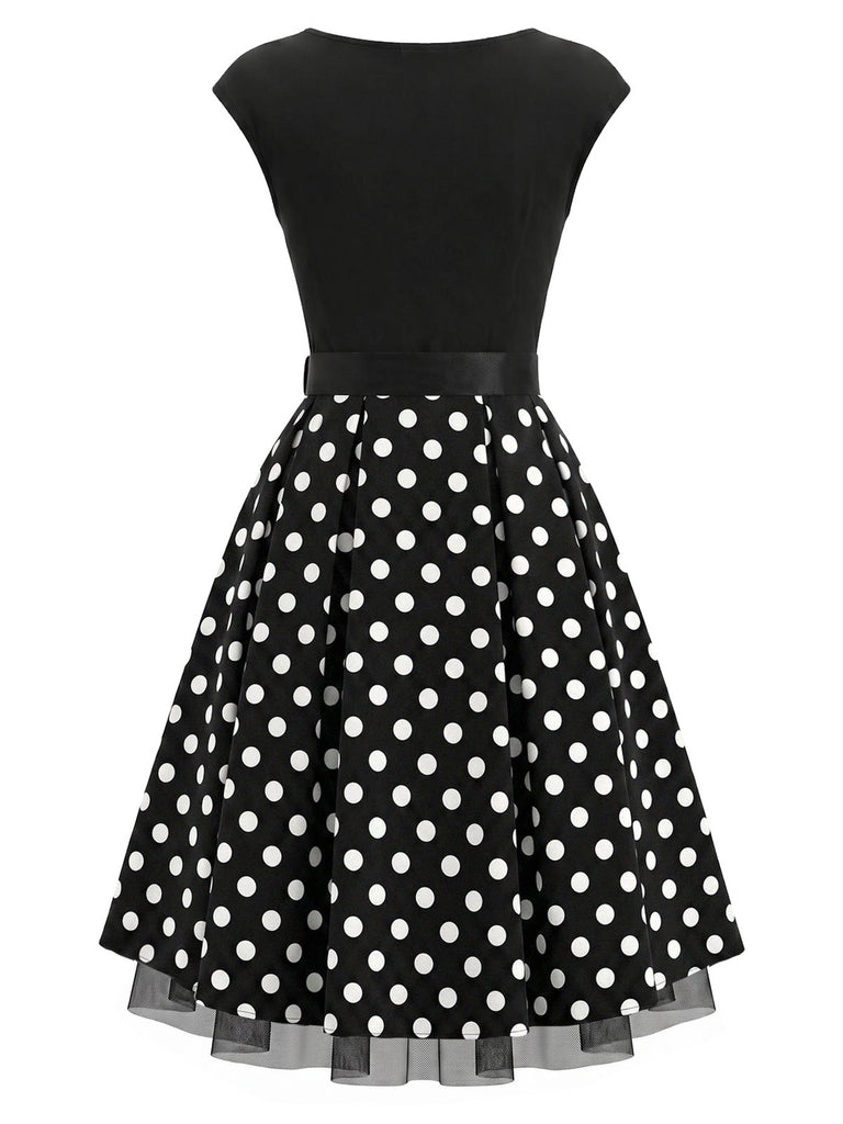 [Pre-Sale] Black 1950s Mesh Vintage Classic Dress 5