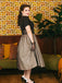 Black 1950s Polka Dot Swing Dress: timeless style reimagined