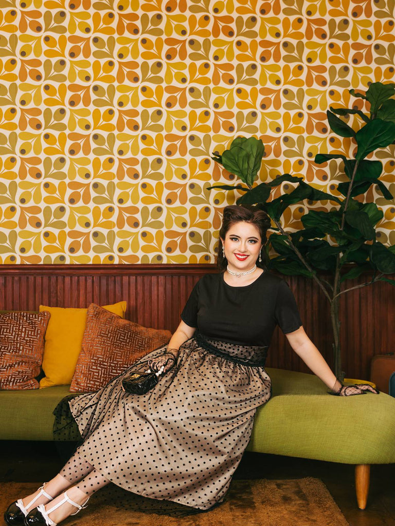 Black 1950s Polka Dot Swing Dress — vintage elegance for the modern woman