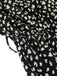 Black 1950s Printed V-Neck Belted Romper: timeless style reimagined
