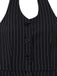 Black 1950s Sleeveless Pinstripe Halter Button Wide Leg Jumpsuit, vintage romper, retro jumpsuit - perfect for women who love vintage and retro fashion