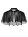 Black 1950s Solid Bat Wing Sheer Cape, vintage fashion, retro style - perfect for women who love vintage and retro fashion