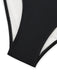 Black 1950s Solid Cutout Long Sleeves Swimsuit - vintage swimsuit, pin-up swimwear for vintage lovers