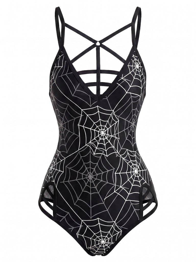 [Pre-Sale] Black 1950s One Piece One Piece Swimsuit 2