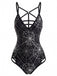 [Pre-Sale] Black 1950s One Piece One Piece Swimsuit 2