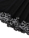 Black 1950s Velvet Lace Slip Nightgown - vintage nightgown, retro sleepwear, classic black