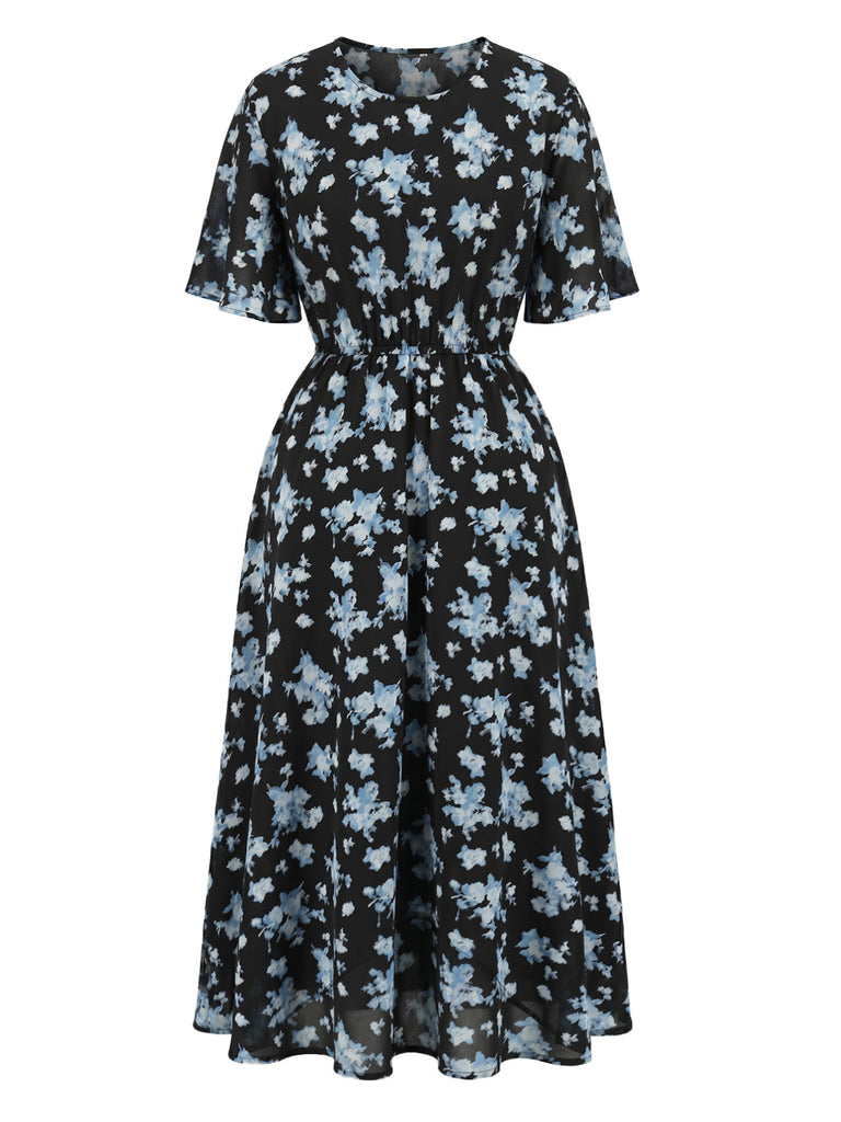 Blue 1960s Vintage Classic Dress 2