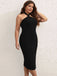 Black 1960s Cross Halter Dress — the kind of 1960s dress that makes strangers smile