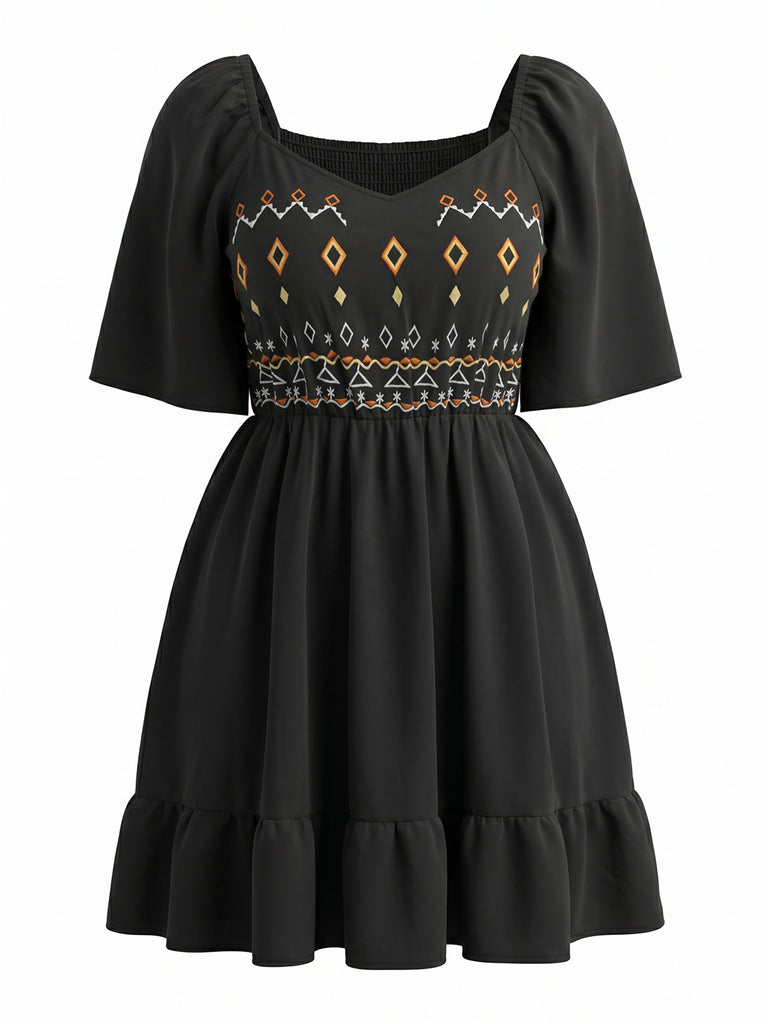 Black 1950s Vintage Retro Dress 2