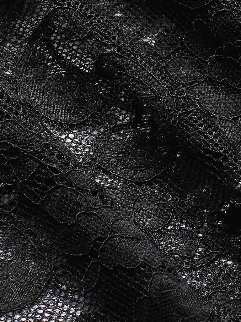 Black 1960s Flare Sleeved Lace Rhinestone Sheer Cape, vintage fashion, retro style - perfect for women who love vintage and retro fashion