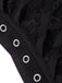 Black 1960s Grommet Halloween Spider Web Lace Skirt — because 1960s glamour deserves an encore