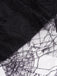 Black 1960s Grommet Halloween Spider Web Lace Skirt — 1960s femininity that moves with her mood