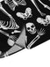 Black 1960s Halloween Skeleton Lapel Mod Dress: where 1960s romance meets her modern spirit