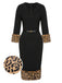 1960s Leopard Plush VNeck Pencil | 1960s | vintage dress, retro fashion