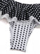 Black 1960s Polka Dot Lace Halter Bikini Set | vintage swimwear, retro swimsuit, pin-up style - perfect for retro fashion enthusiasts