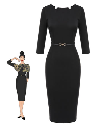 1960s Solid Boat Neck Wrap | 1960s | vintage dress, retro fashion