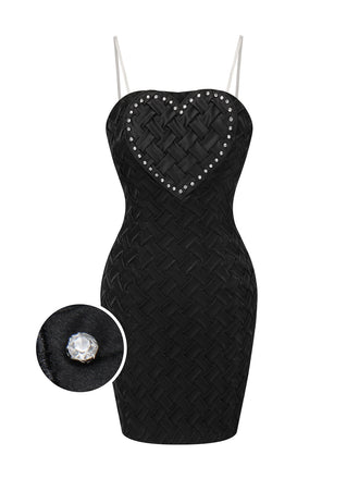 1960s Strapless Woven Heart Dress | 1960s | vintage dress, retro fashion