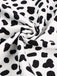 Black 1970s Cow Spots Patchwork Dress, vintage dress, retro fashion - perfect for women who love vintage and retro fashion