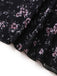 Black 1940s Floral Halter Vintage Dress 5