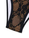 Black 1970s Halter Floral Lace Bikini Set | vintage swimwear, retro swimsuit, pin-up style - perfect for retro fashion enthusiasts