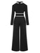 1970s Lapel Color Block Belted | 1970s | vintage romper, retro jumpsuit