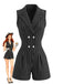 Black 1970s Vintage Classic Jumpsuit